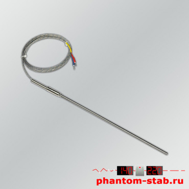 Датчик высокой температуры тип "К"  +1100°C, 4/200 мм